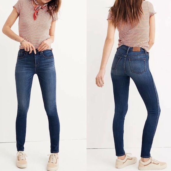 Madewell Denim - Madewell 10" High Rise Skinny Jeans Light Blue Wash size 29